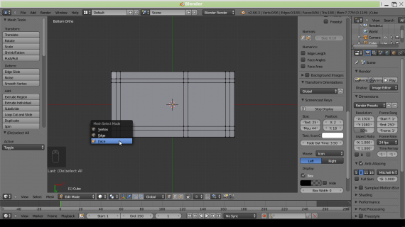 [Tutorial Blender] Membuat Meja Part 1