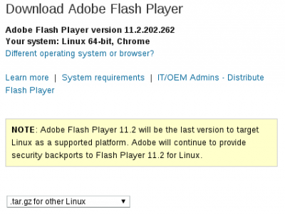 install flash player di blankOn