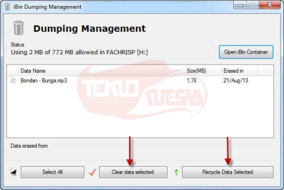 Menggunakan iBin Menjadi Recycle Bin pada Flashdisk (5)